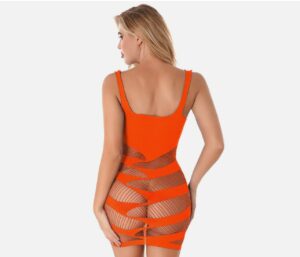 Fishnet Mini Dress See Through Skirt